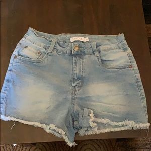 mySTYLE Light Blue Denim Shorts Sz 4